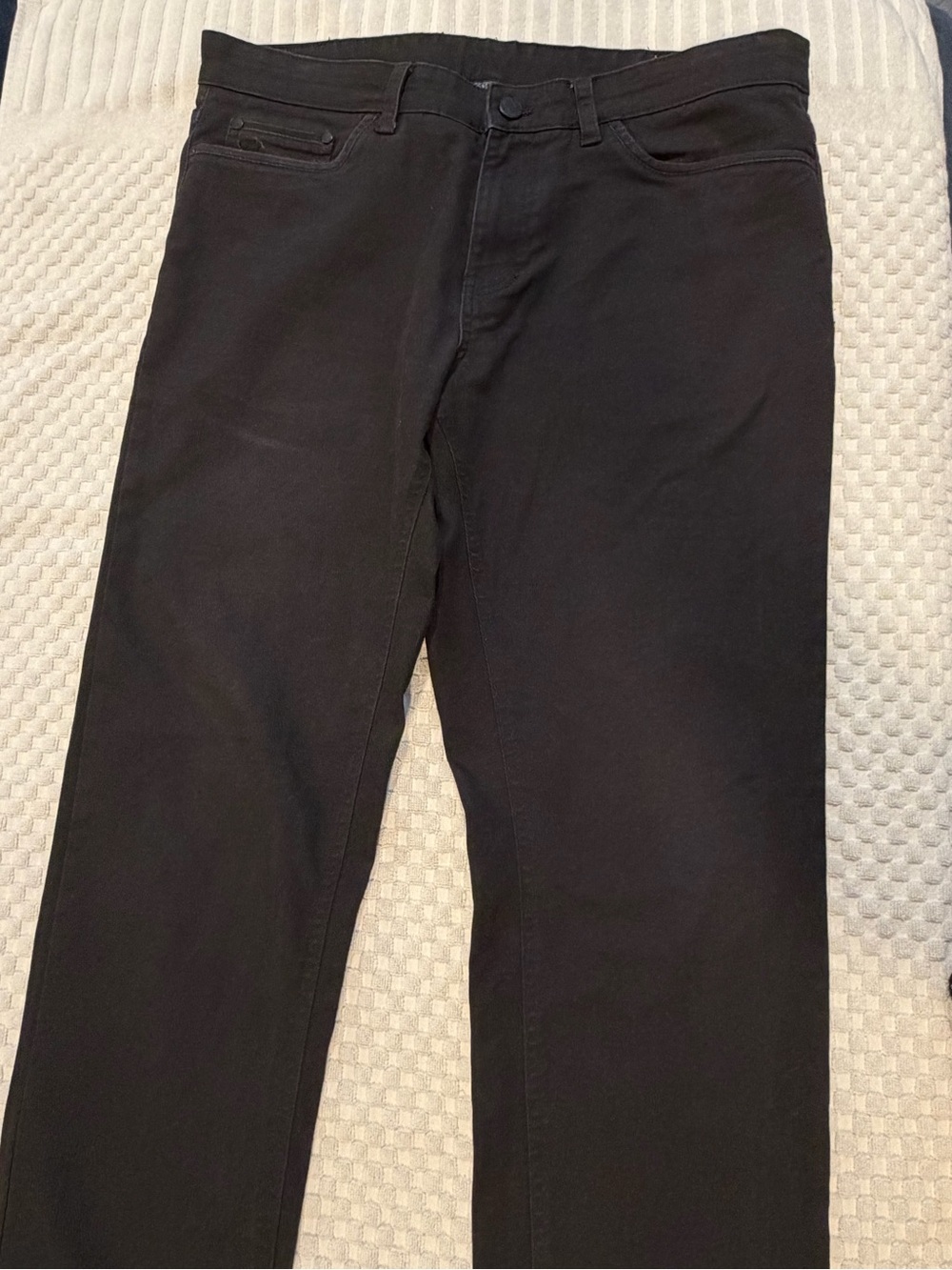 English Laundry Men's 34x30 Straight Leg Black Jeans-EUC